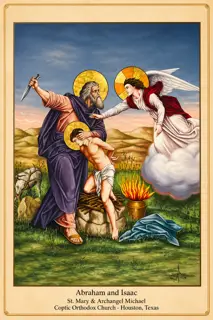 Icon of Abraham and Isaac