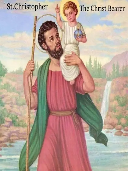 Icon of Saint Christopher The Christ Bearer