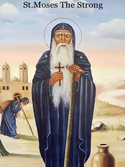 Icon of Saint Moses The Strong