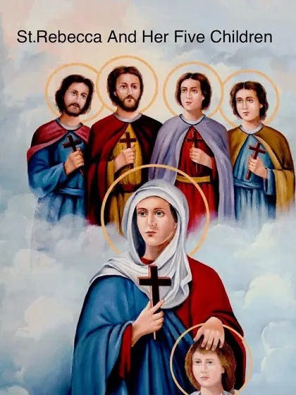Icon of Saint Rebecca and her Five Children