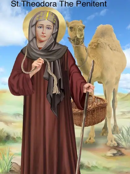 Icon of Saint Theodora The Penitent