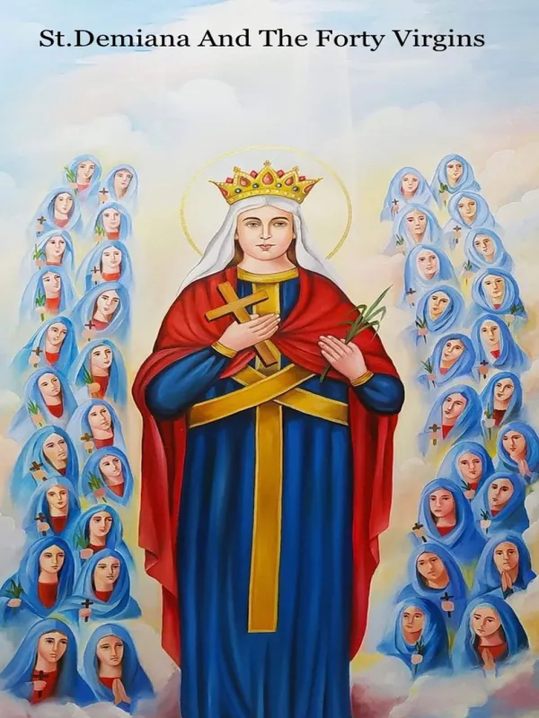 Icon of Saint Demiana And The Fourty Virgins
